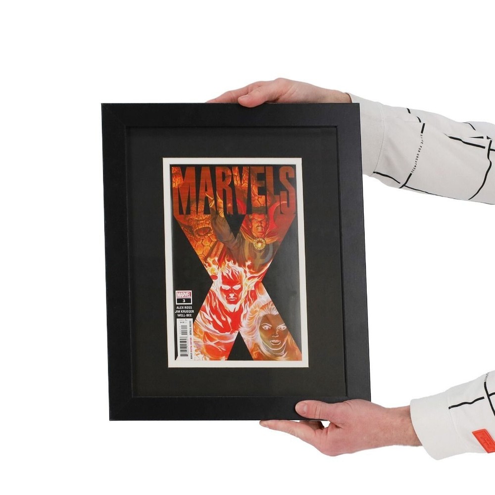 BCW Comic Book Frame Silver Age Book Display Wall Mountable with Matting