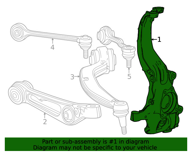 Genuine GM Knuckle 84739335