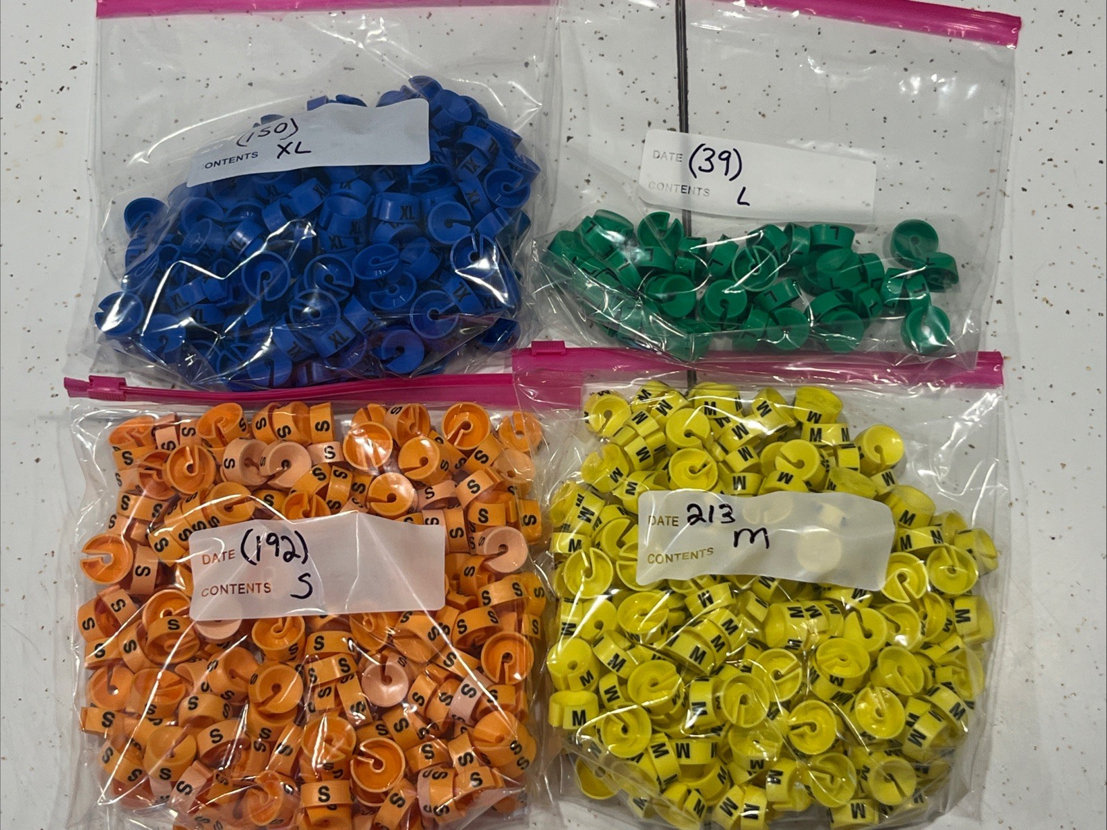 Clothes Hanger Markers, Approx 500+, XL- Small