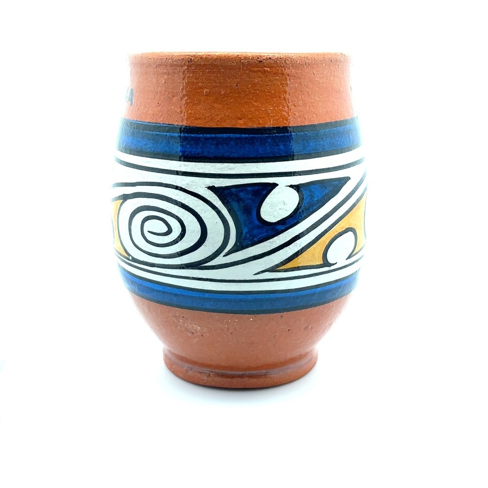 Panama Coffee Cup Pottery Hand-Painted