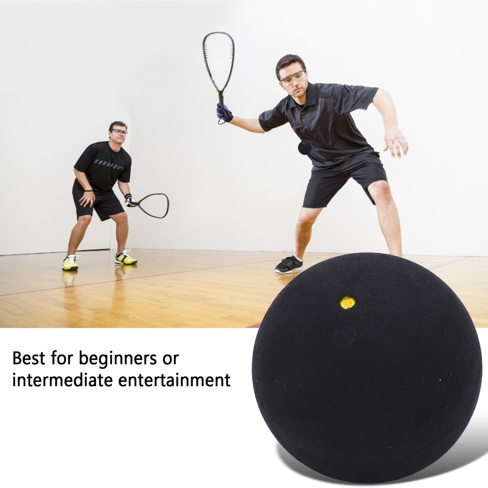 5 Pack 37mm Single Dot Squash Balls For Beginner Training
