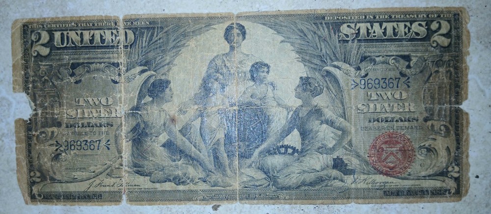 1896 $2 Silver Certificate Educational Note.