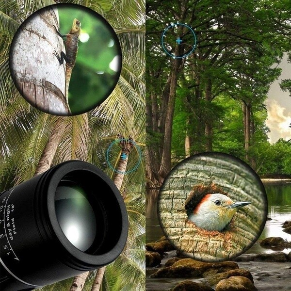 16x52 Monocular Telescope HD Dual Focus BAK4 Prism Night Vision Spyglass Scope