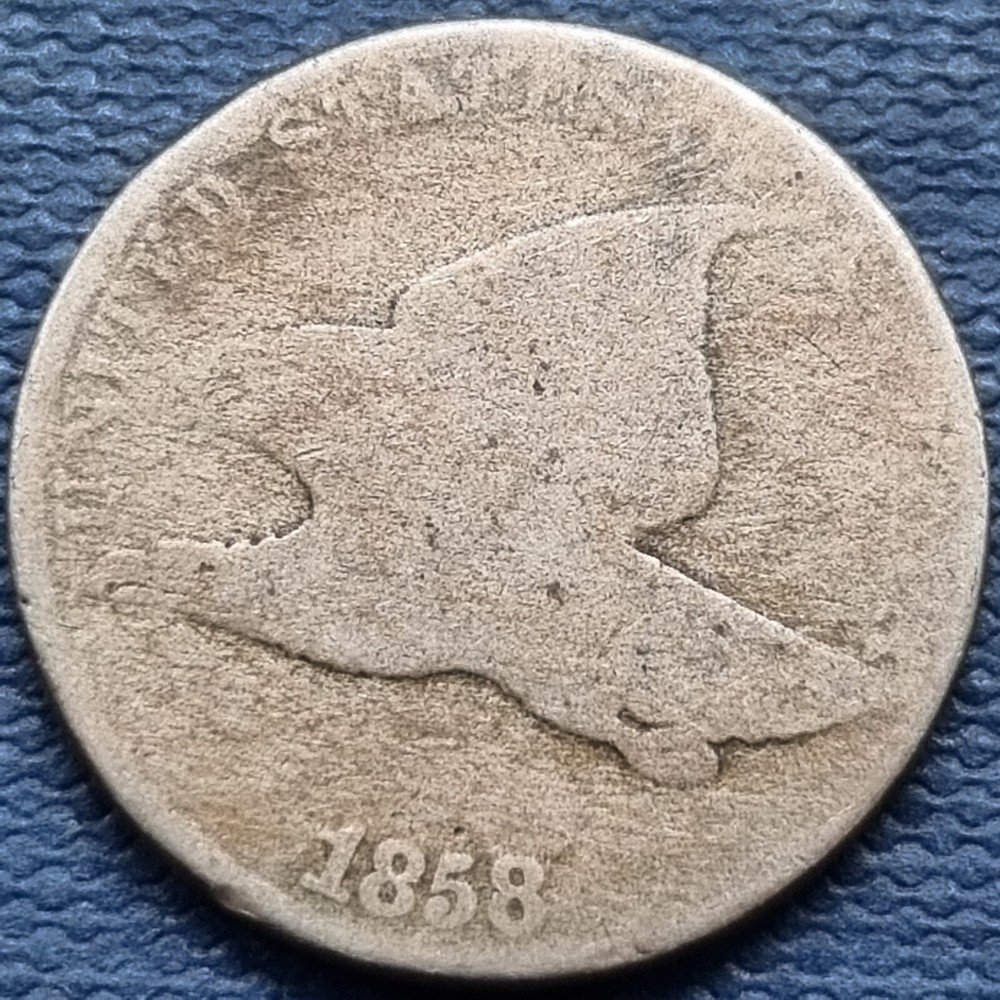 1858 Flying Eagle Cent 1c Circulated #76964