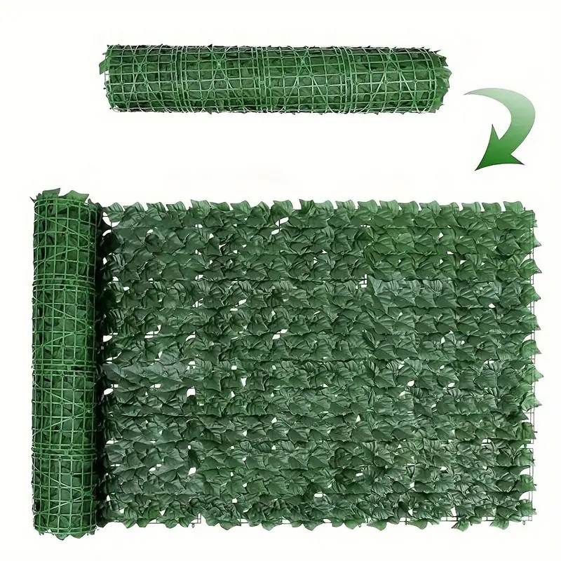 Artificial Ivy Privacy Fence Screen 40"x120" UV Resistant Faux Greenery Panel