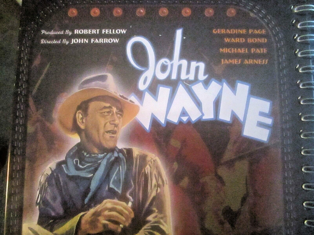 JOHN WAYNE - HONDO (rare 2003 tin-covered, lined Notebook, mint)