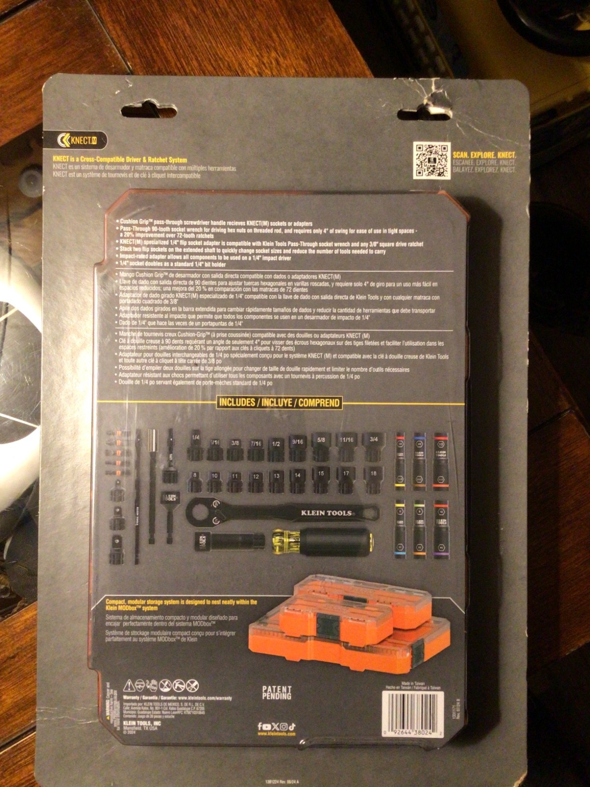 New Klein Tools 65500KNECT KNECT Impact Pass Through and Flip Socket Set, 39 Pc.