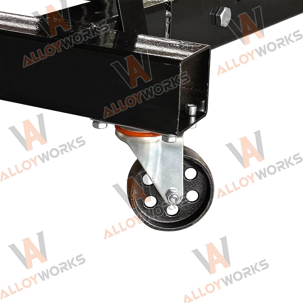 Adjustable 1Ton Foldable Hydraulic Engine Hoist Crane Lift,4 Adjustable Position