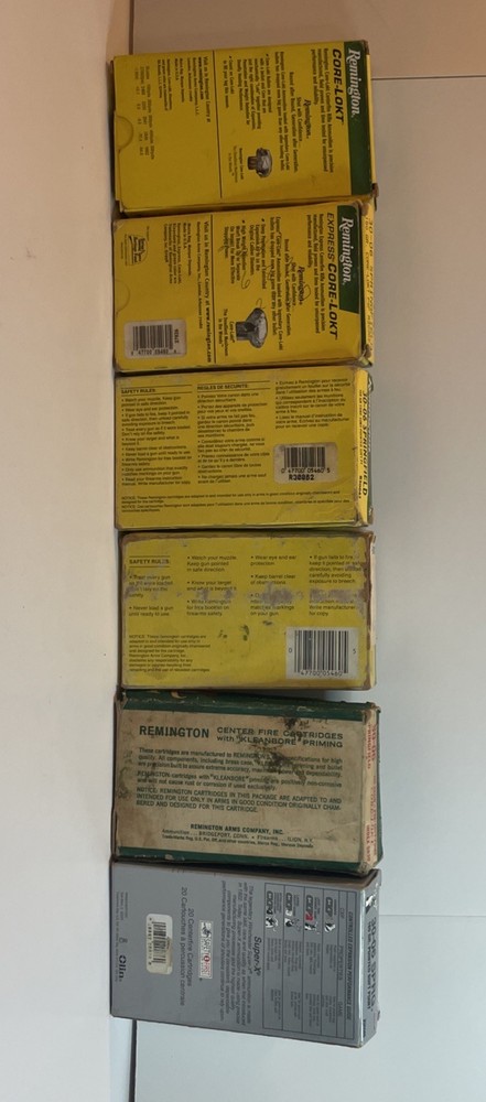 30-06 EMPTY Ammo Boxes With Inserts 9 Boxes Remington Winchester