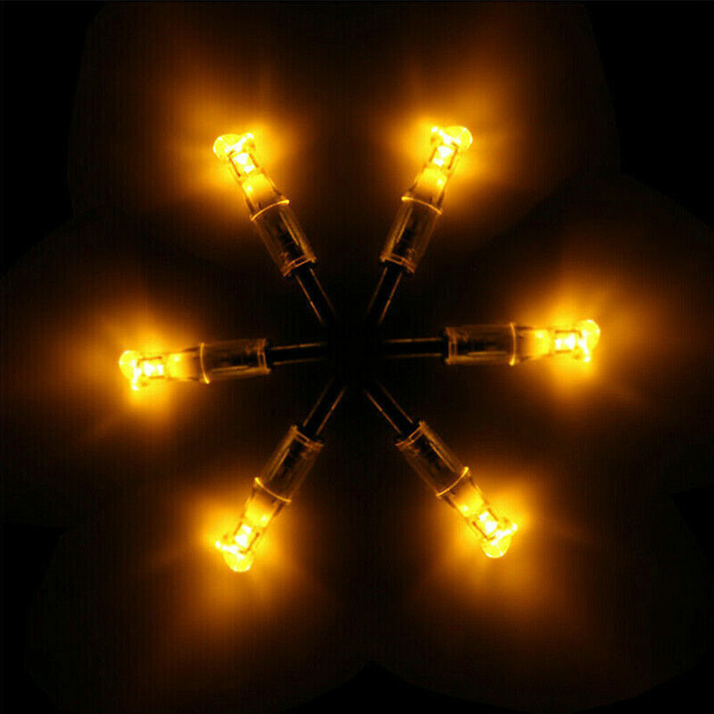 12Pcs LED Lighted Nocks 7.62mm Inside Diameter For Compound Bow Arrow Nocks