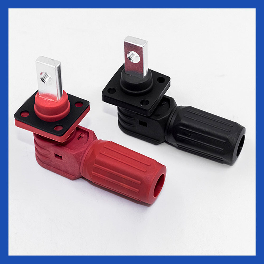 2Pcs Battery Energy-Storage Connector 120A Quick Plug Terminal Flame Retardant