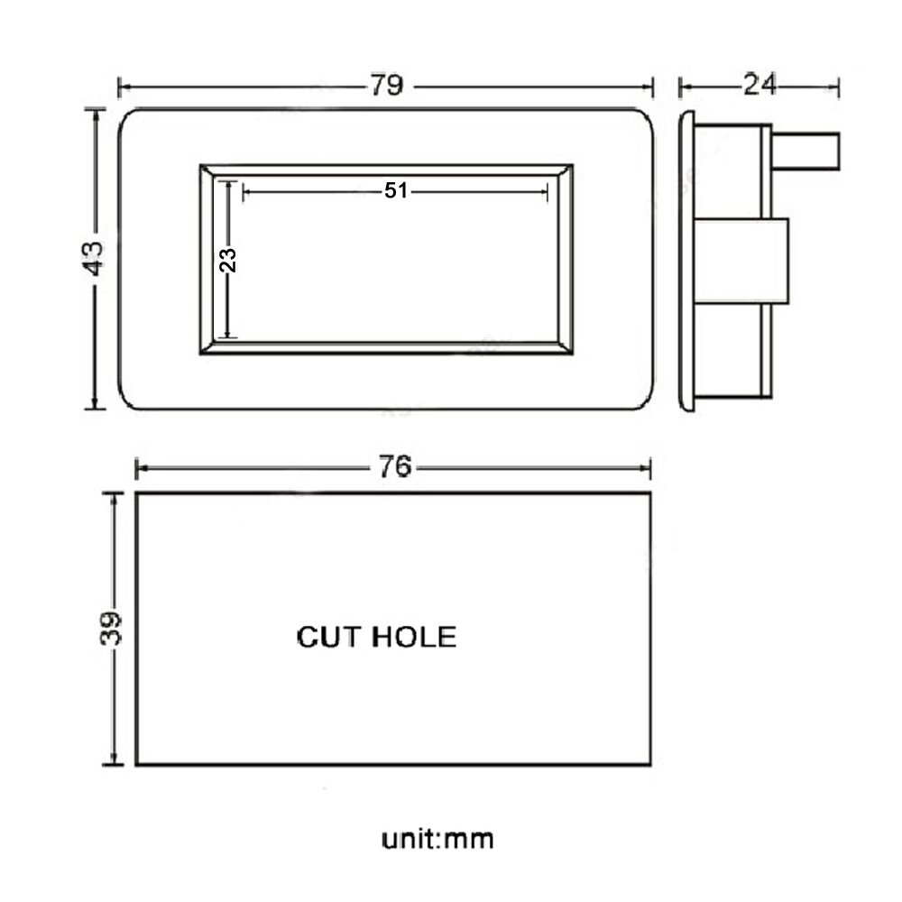 DC 5V Red LED Digital Volt Voltmeter Panel Digit Voltage Meter 0-5V DC Tester