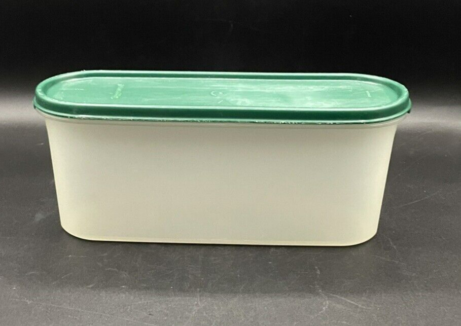 Tupperware Storage Container Green Lid #2400A-1