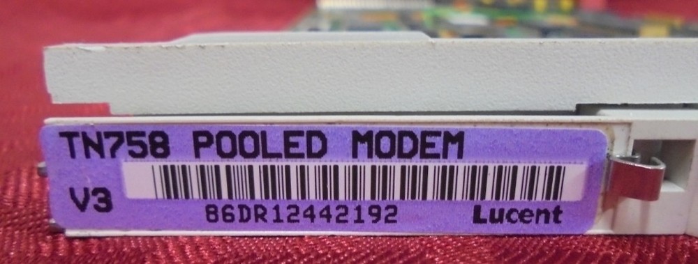 AT&T LUCENT POOLED MODEM CARD, TN758 V3