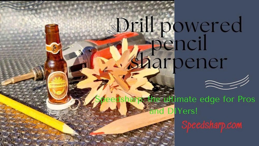 Drill-Powered Carpenter Pencil Sharpener – Fast, Accurate, Heavy-Duty Tool