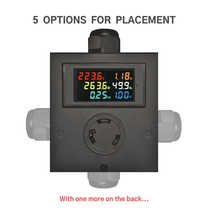 L6-30 Outlet Meter Box Installation Kit Assembly Required for Custom Applicat...