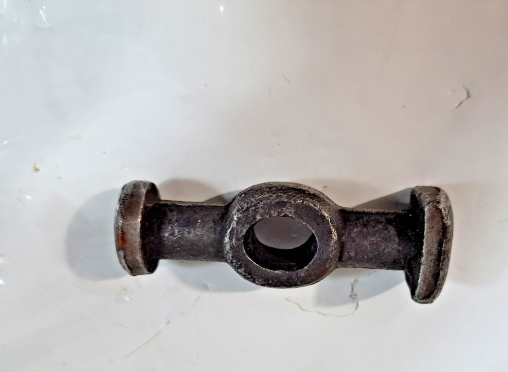 VINTAGE SMALL BALL PINE HAMMER HEAD TOOL PART