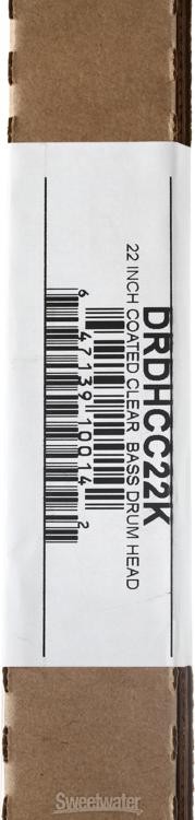 DW Coated/Clear Bass Drumhead - 22"