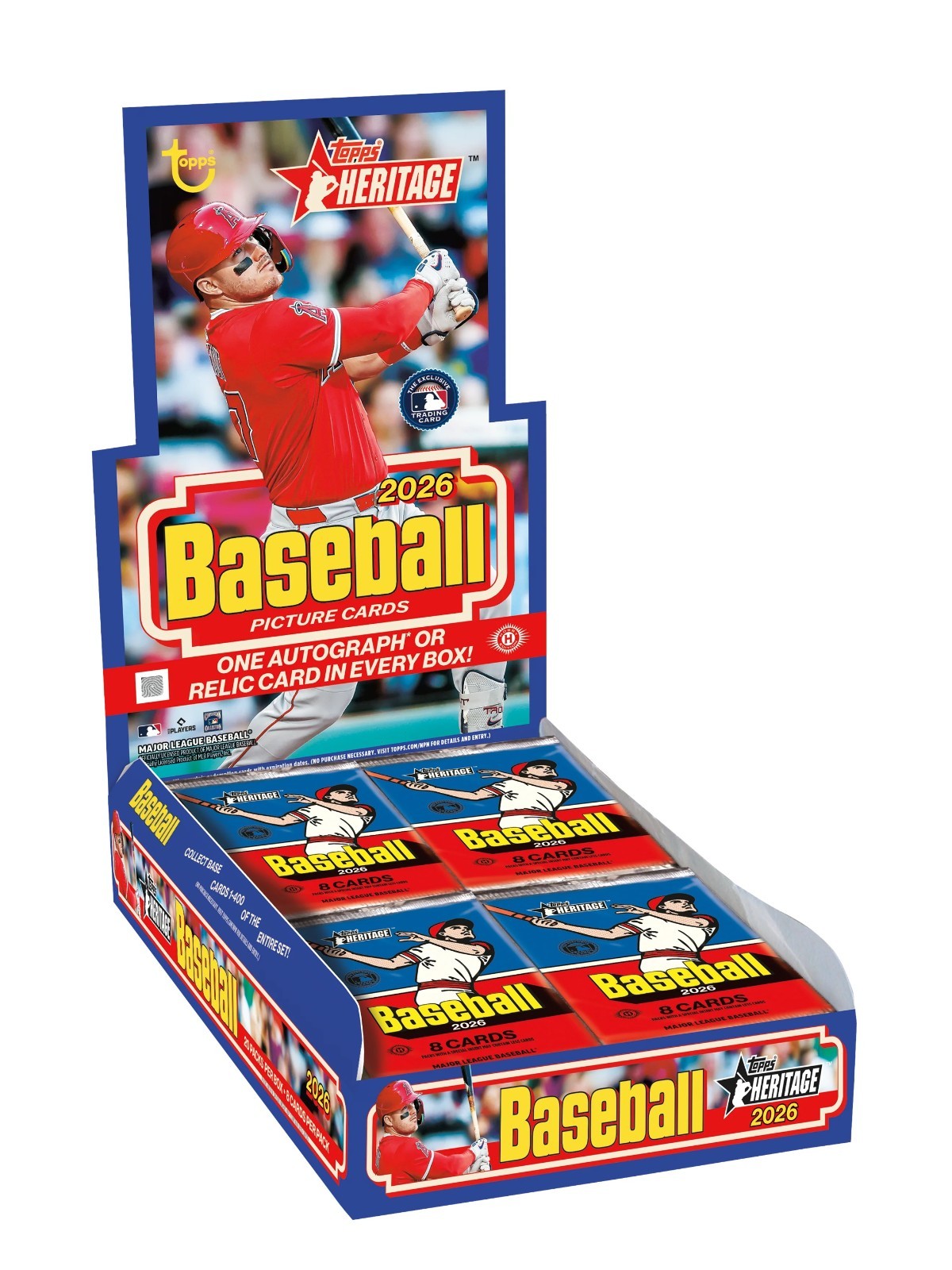 2026 Topps Heritage Baseball HOBBY PACK (8 Cards)