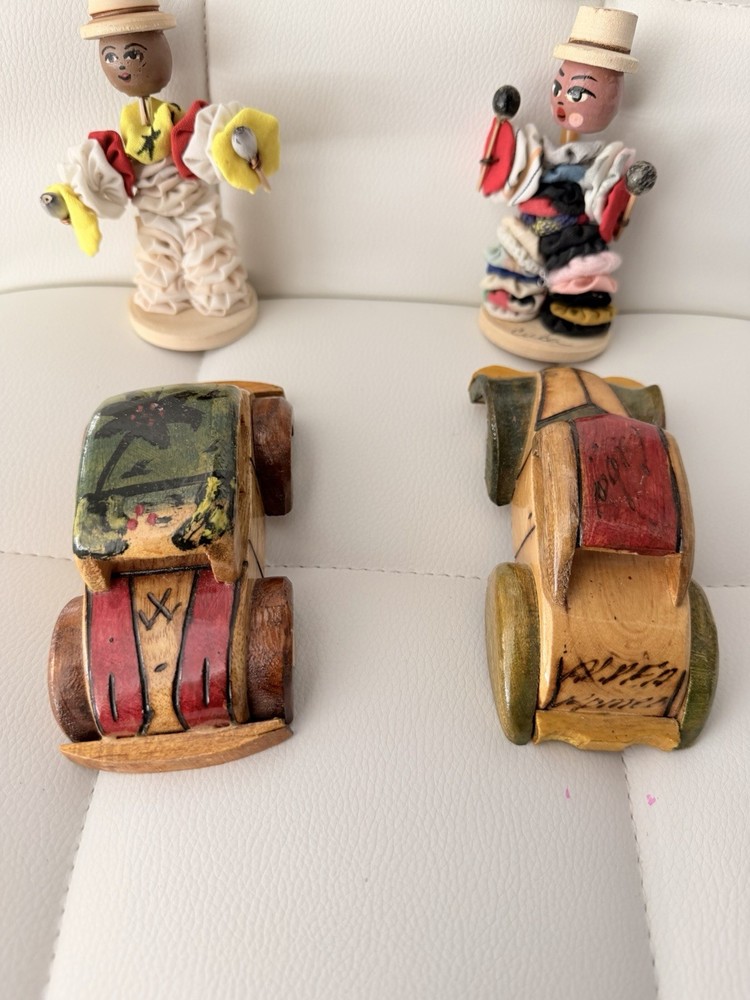 Handmade Wood Open Top Car Buggy Toy