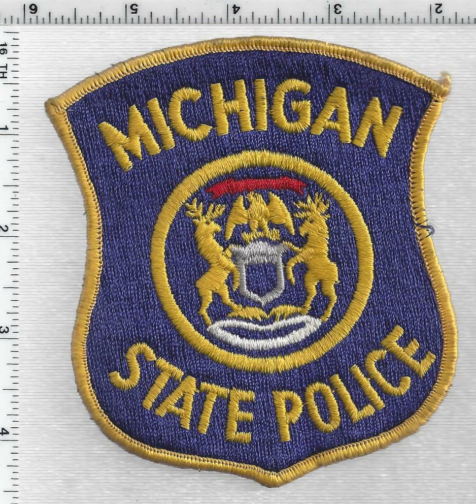 State Police (Michigan) 1st Issue Uniform Take-Off Shoulder Patch