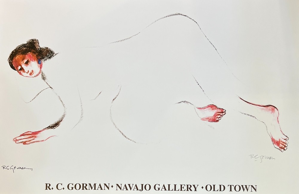 RC Gorman, "Meadows" Poster Signed 24X36