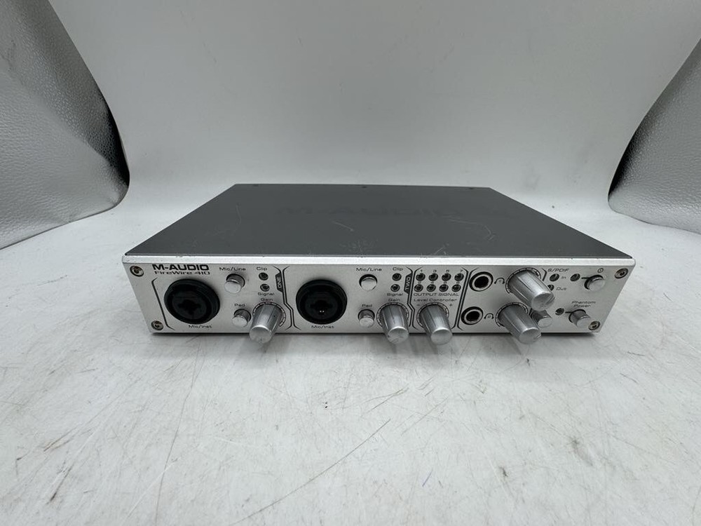 M-Audio FireWire 410 Microphone Receiver MIDI Audio Interface UNTETSED READ