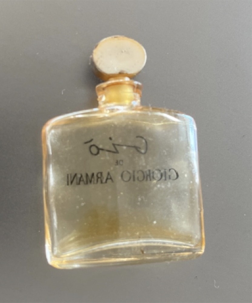 miniature perfume bottle Giorgio Armani Gio 0.17 fl oz 5 ml empty