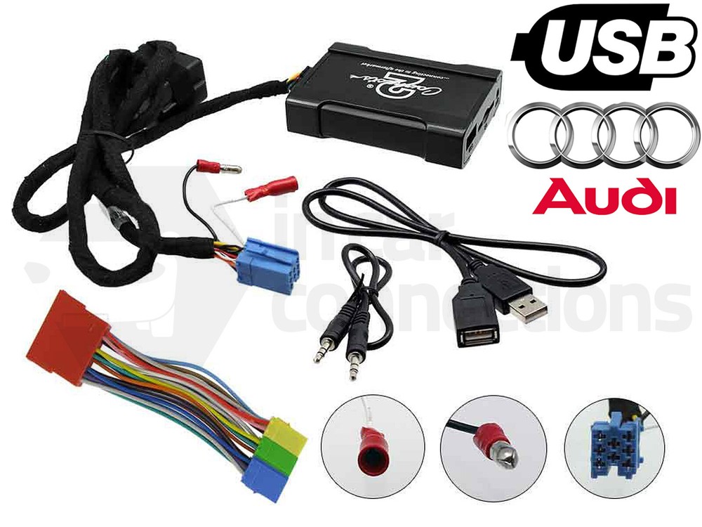 Audi A3 USB adapter interface CTAADUSB003 car AUX SD input MP3 jack 1996 - 2005