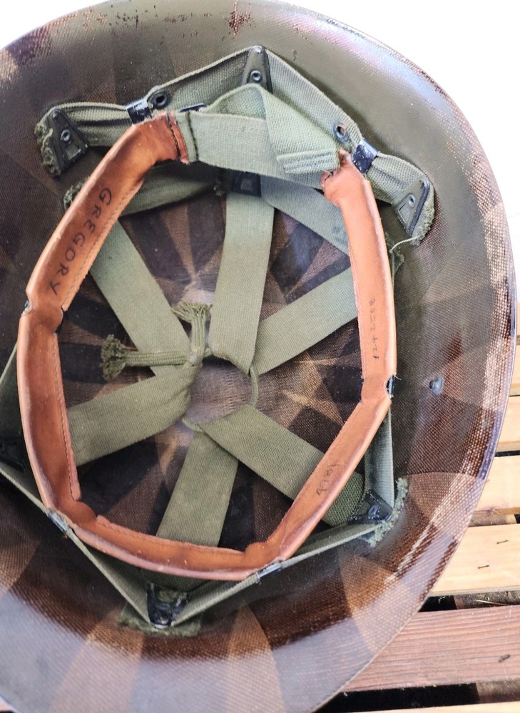 US ARMY WW2 M1 COMBAT HELMET LINER FIRESTONE/ COMBAT ISSUE
