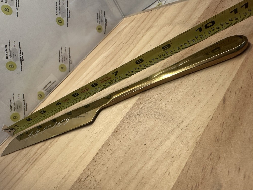 Gold Colored Wedding Cake Knife 10.75”