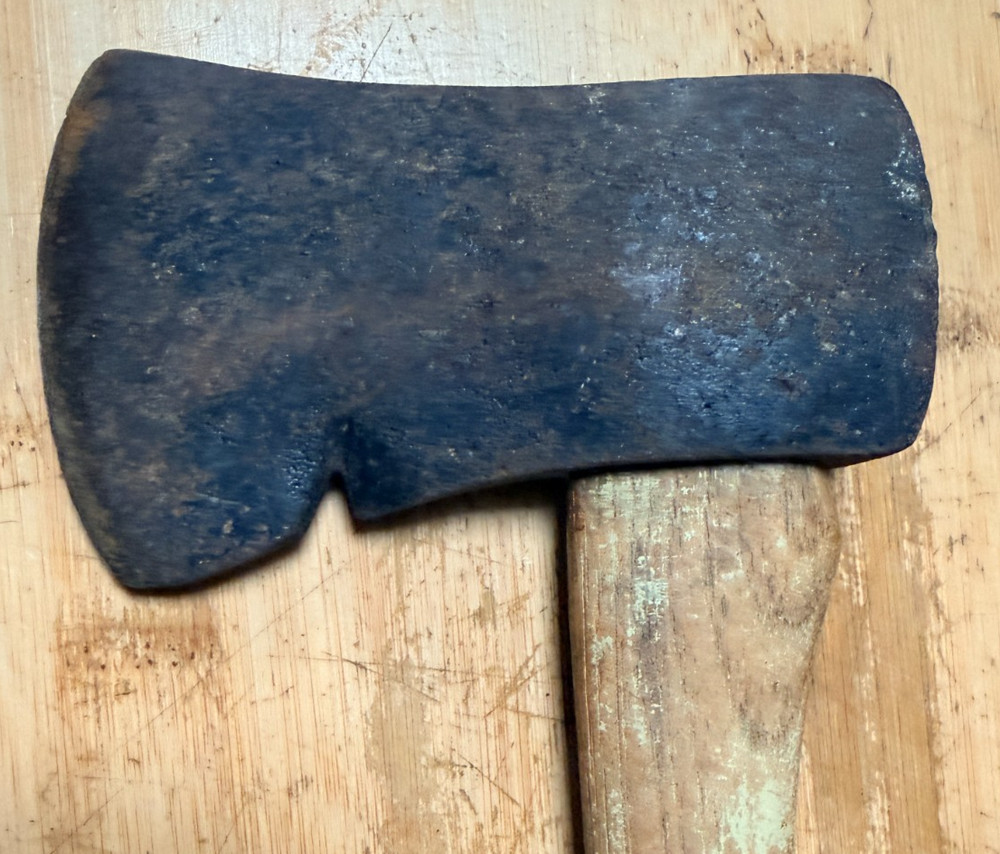 Hatchet Axe 13" Scouts, Camping,Splitting,Firewood Solid Wood Handle Nice!