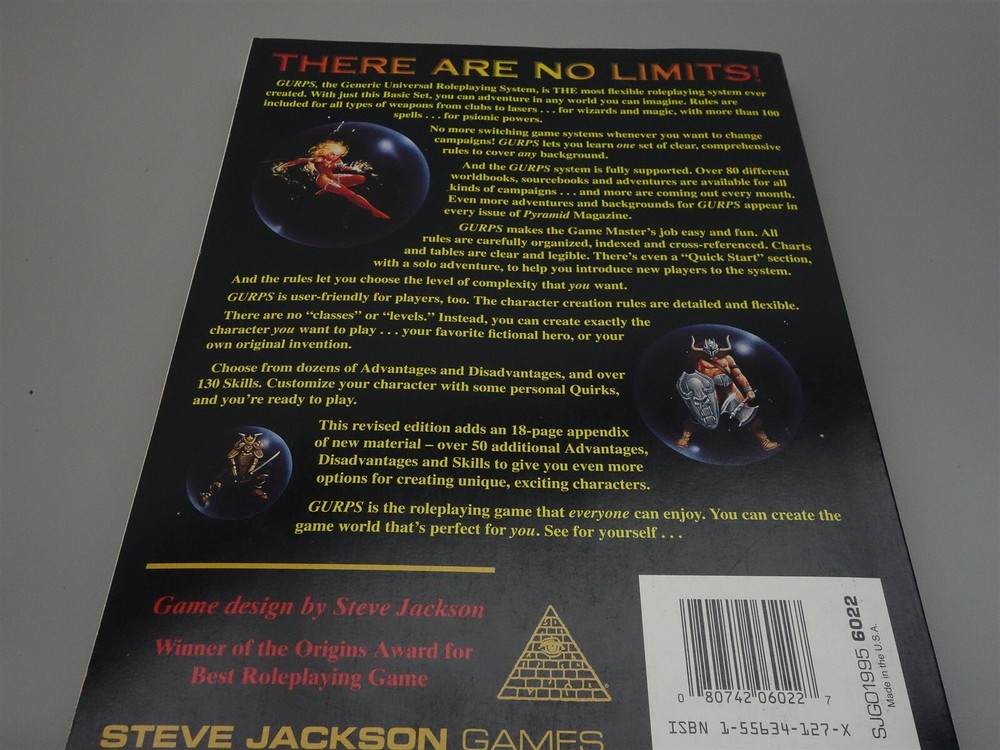 GURPS - Steve Jackson Games: Basic Set - 3rd Edition Rulebook Revised