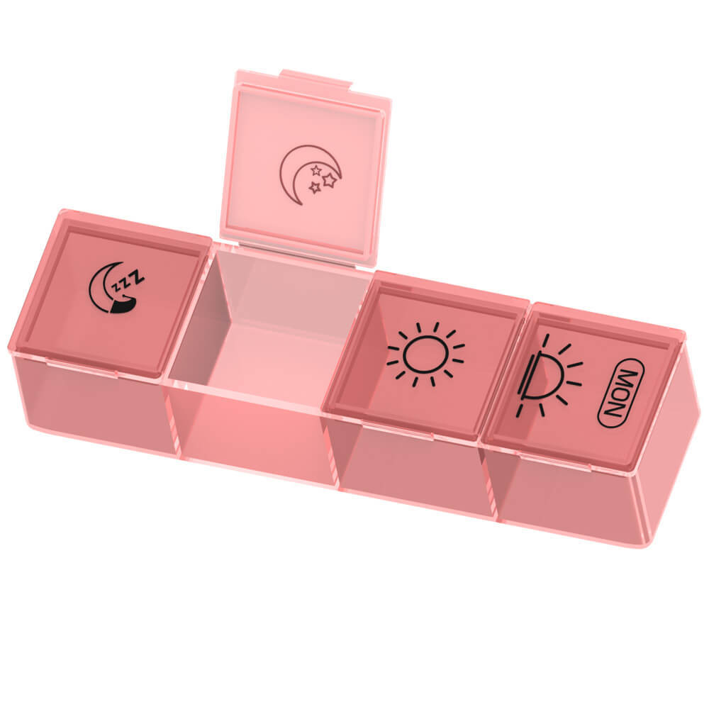 Large Weekly Pill Organizer Moisture-Proof 4 Times a Day 7 day Medicine Storage