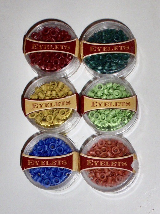 Eyelets for Craft Scrapbook 6 Pkg- 88pc each lot- 3/16"