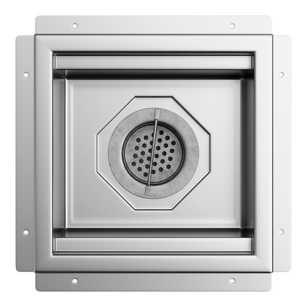 Regency FD-1212 12" x 12" 14-Gauge Stainless Steel Floor Sink