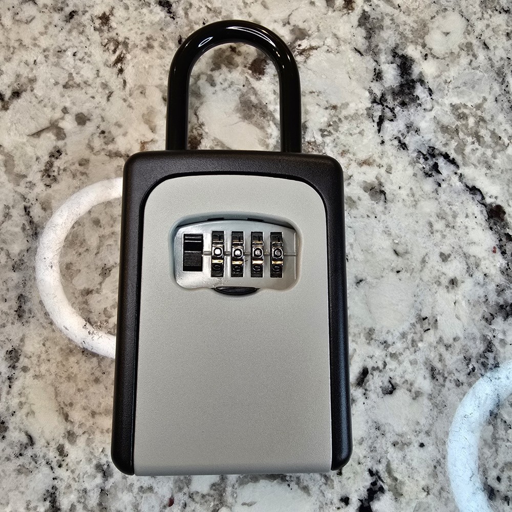 Puroma Key Lock Box, Portable Combination Lockbox Wall-Mounted Key Storage