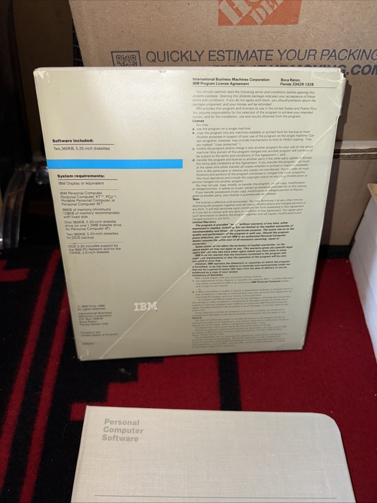IBM Disk Operating System DOS Version 3.20 5.25" with Software & References