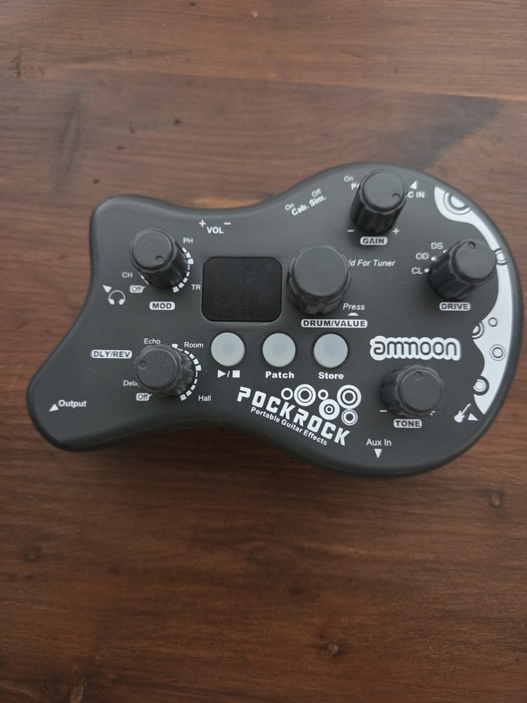 ammoon PockRock Digital Multi-Effects Processor Drum Delay Electric Guitar