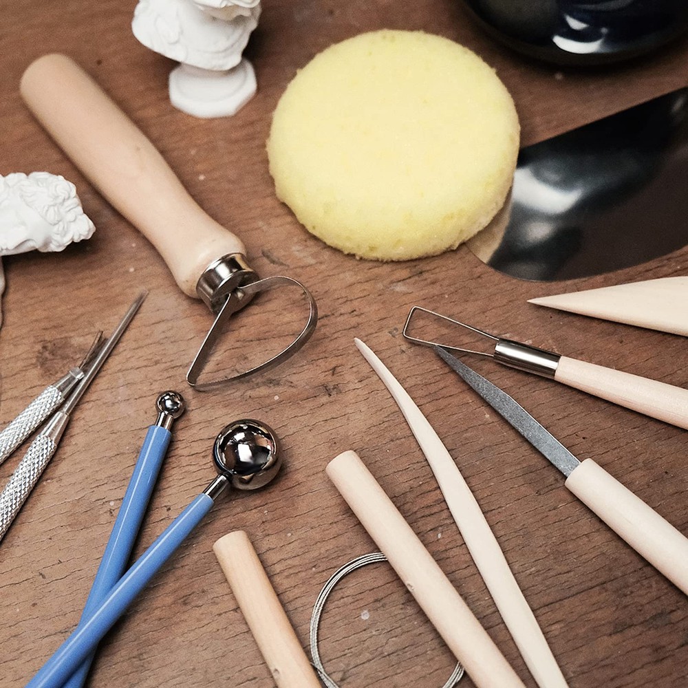 Nozomy Clay Tools,12PCS Pottery Sculpting Tool Set