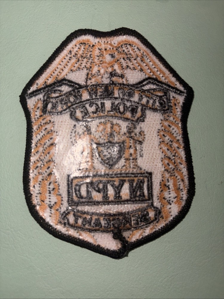 Nypd Sergeant Shield Patch. 4x3 Inch New Unused. From Dept.