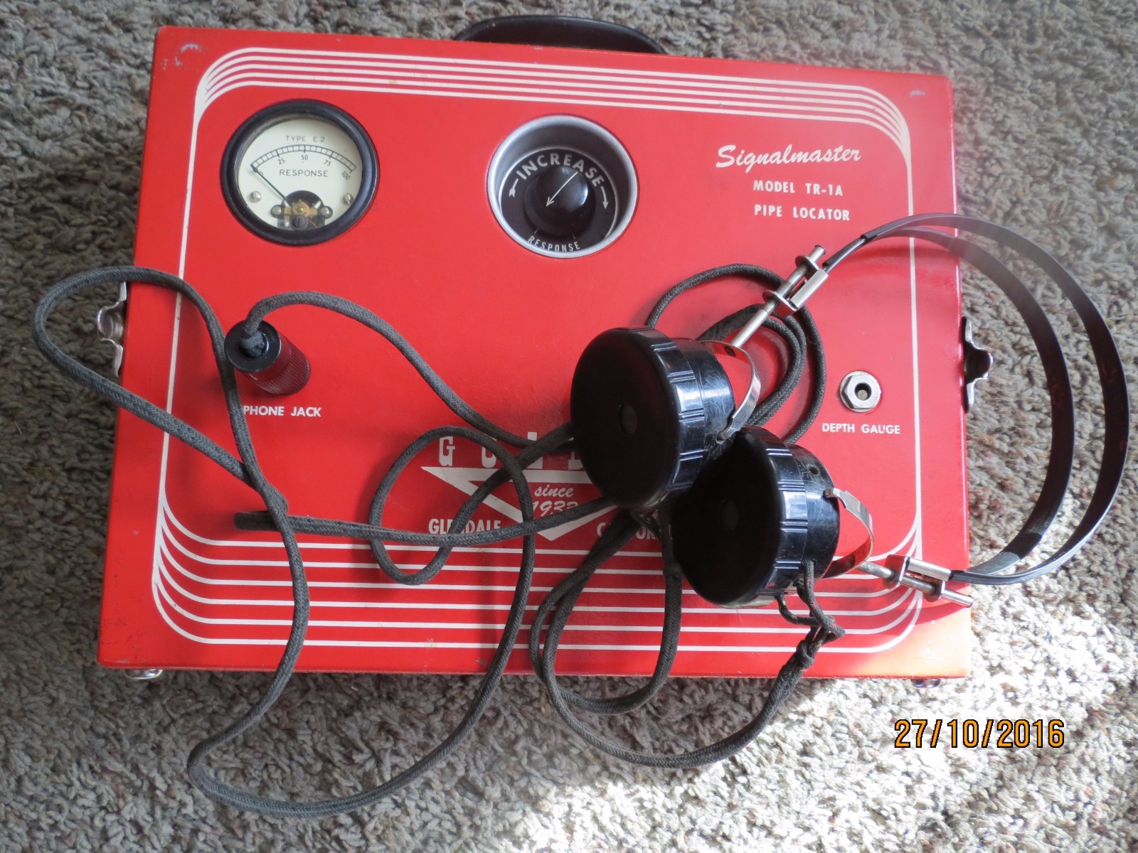 1930's vintage Goldak model TR-1A Signal master pipe Locater