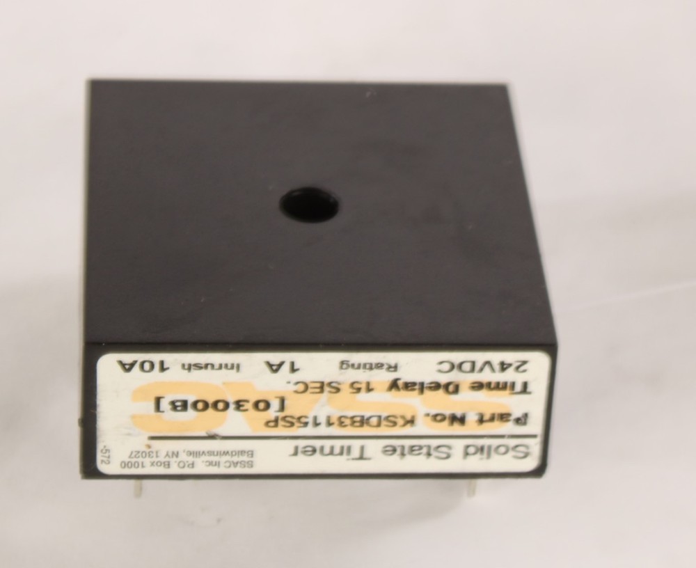 KSD83115SP SSAC Inc. Solid State Timer 15 Sec. Time Delay
