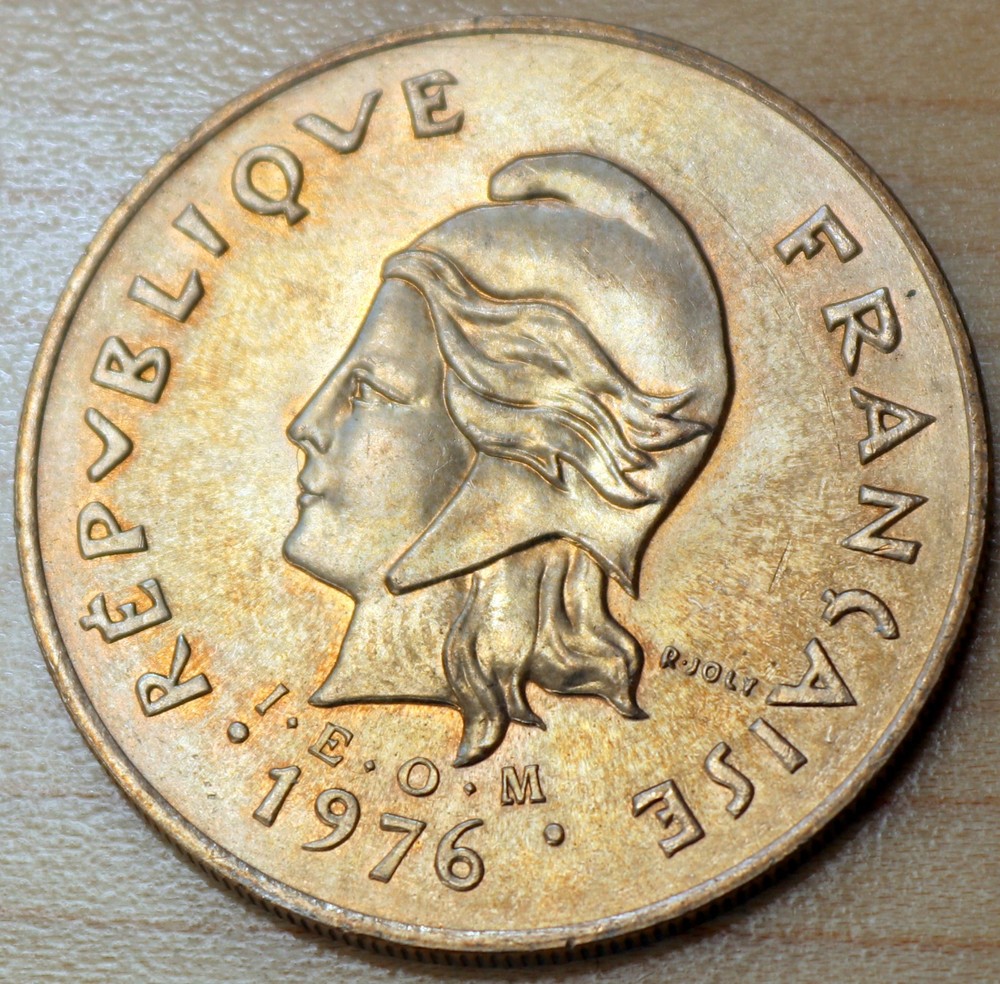 1976 French Polynesia 100 Francs Unc.