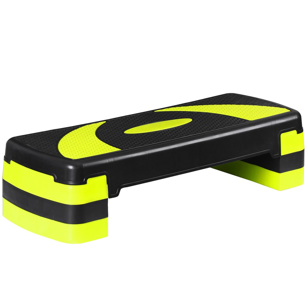 31" Aerobic Exercise Folding Step Platform for Home Workout 3 Height Stepper