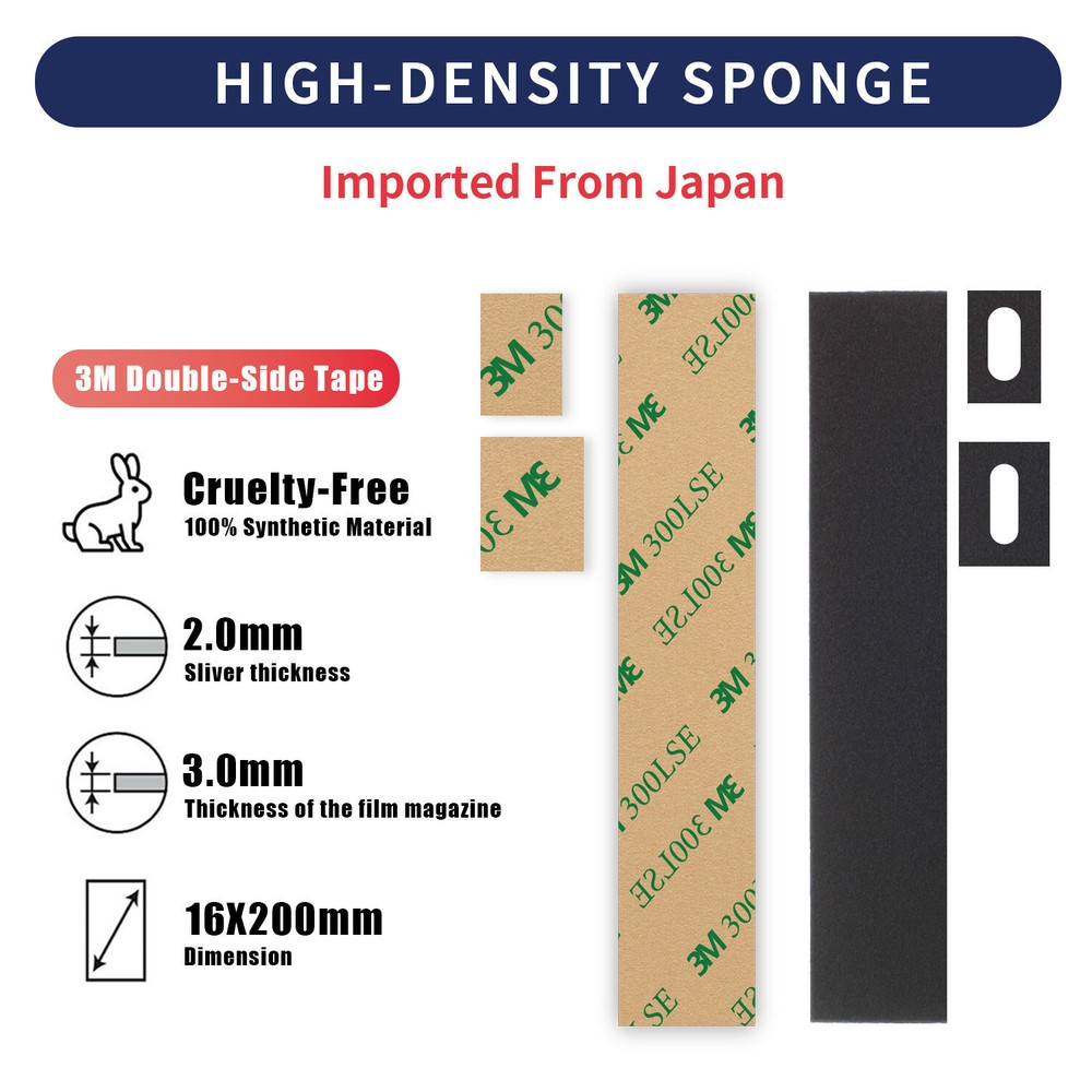 3Sets String/Strip Type Backdoor Light Seal Foam Sponge For Point Shoot Camera