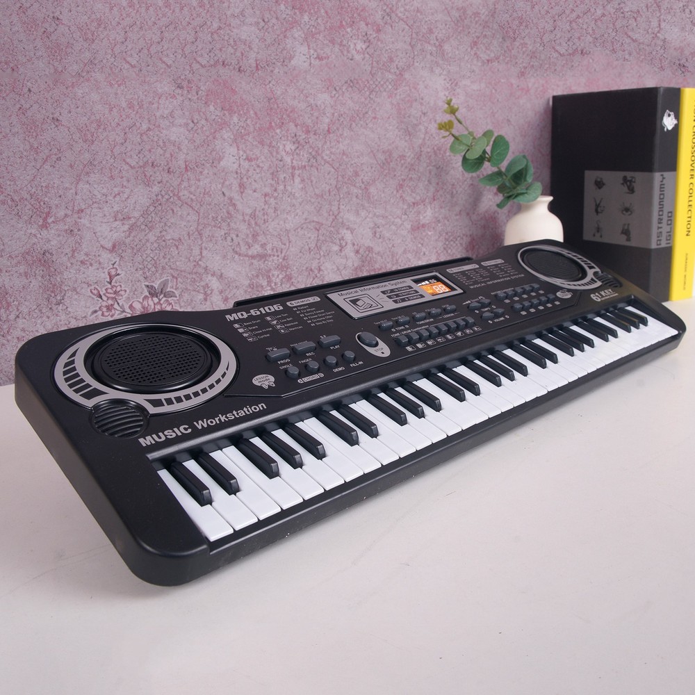 61 Key Multi-function Electronic Piano With Microphone Educational Music Toy