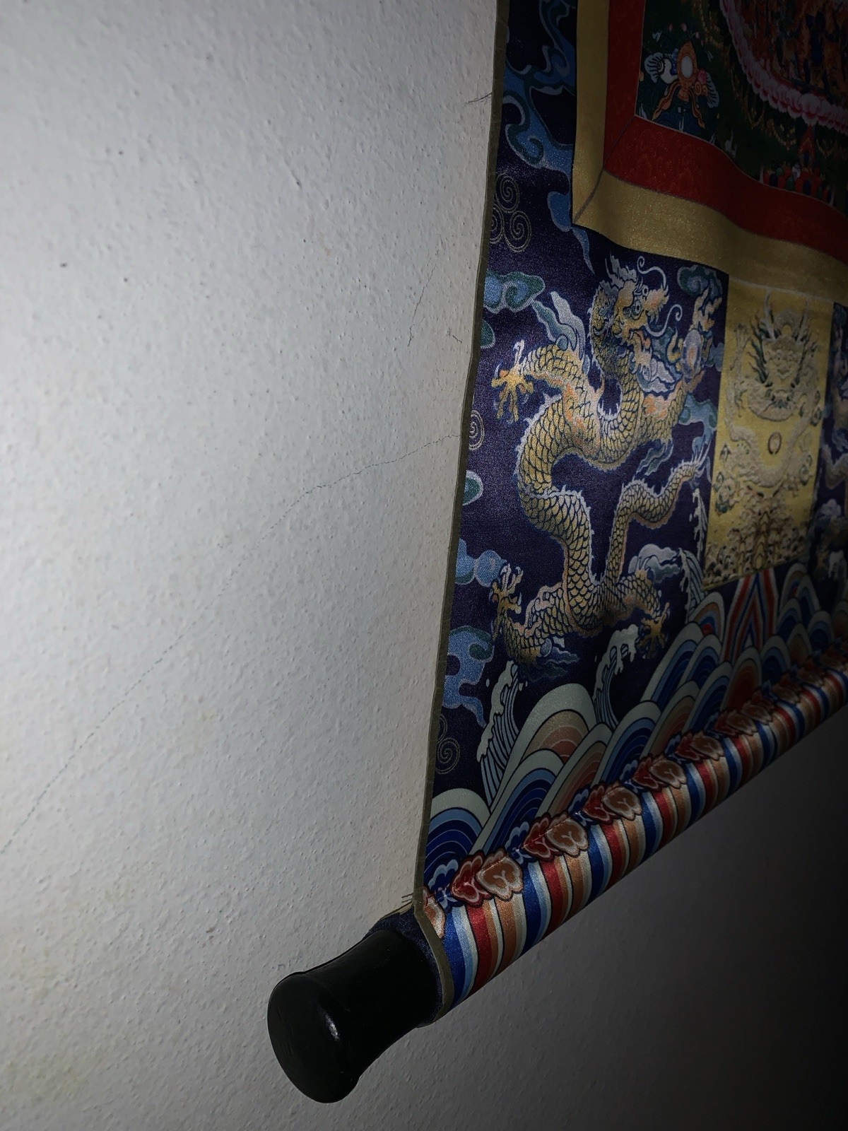 Buddha Tibetan Thangka Art 20 x 34" tapestry printed fabric nice Urgyan Chang