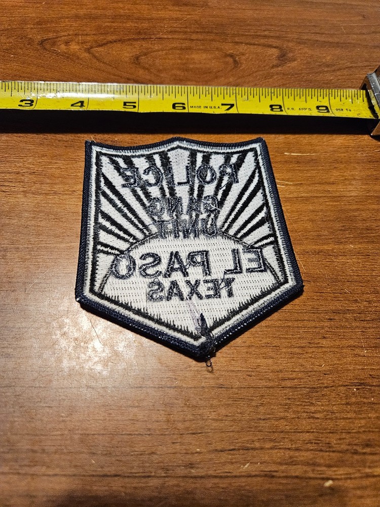 El Paso Texas EPPD Police Gang Unit Patch