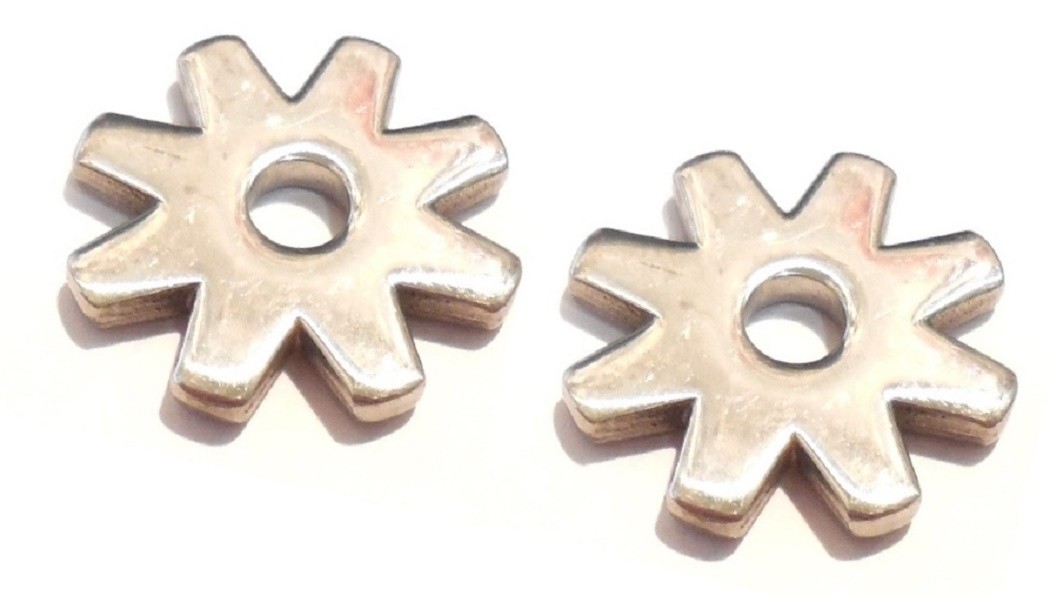 1" Replacement Rowels 8 Point Polished Stainless Steel New Eddy's Tack